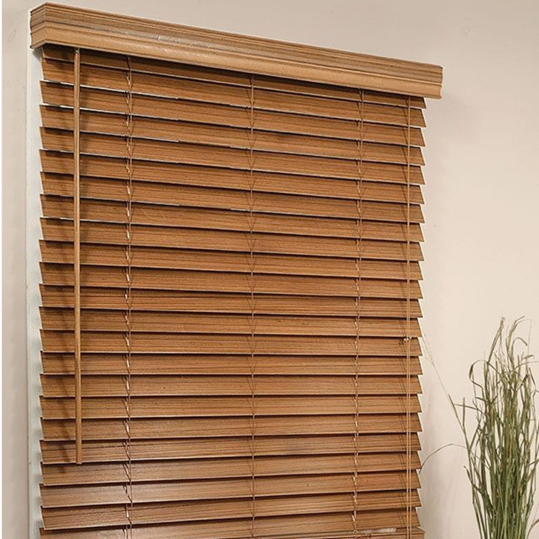 wooden blinds